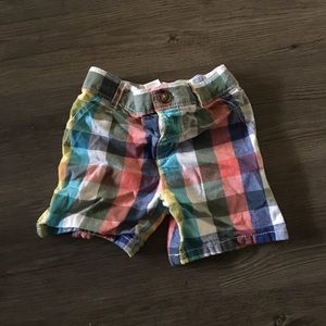 Little boy plaid shorts